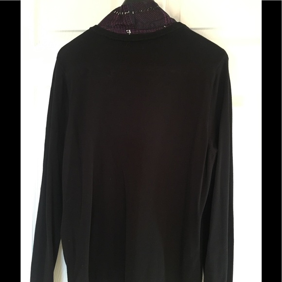 George Mock Layered Look Knit Top NWOT Purple - Picture 4 of 7